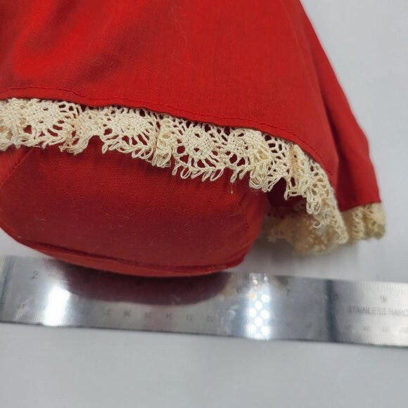 Vintage 90s Overly Raker Mrs Santa Claus Figure Basket Holiday Weighted Bottom - Picture 14 of 15